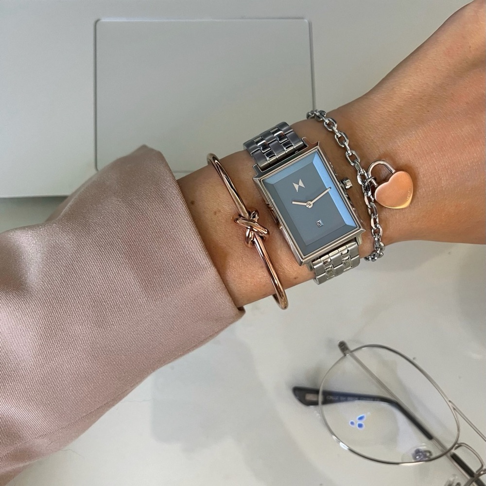 SIGNATURE SQUARE WATCH SKYLAR BLUE 24MM